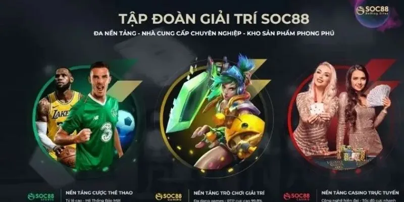 Tổng hợp một số loại game casino trực tuyến Soc88 nổi bật